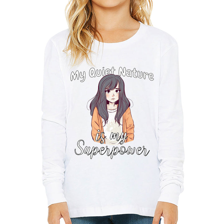 My Quiet Nature Kids' Long Sleeve T-Shirt - Beautiful T-Shirt - Unique Long Sleeve Tee
