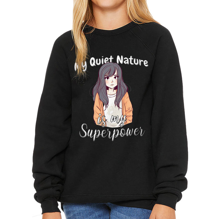 My Quiet Nature Kids' Raglan Sweatshirt - Beautiful Sponge Fleece Sweatshirt - Unique Sweatshirt
