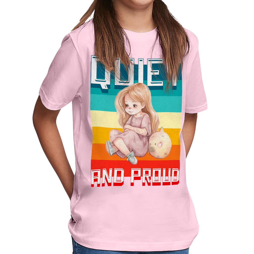 Quiet and Proud Kids' Classic Fit T-Shirt - Cute Girl T-Shirt - Printed Classic Fit Tee