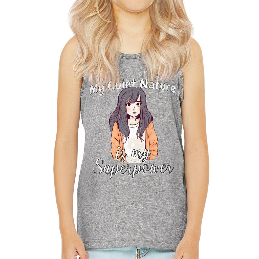 My Quiet Nature Kids' Jersey Tank - Beautiful Sleeveless T-Shirt - Unique Kids' Tank Top