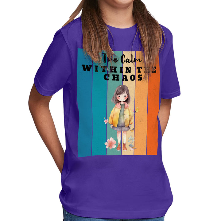 The Calm Within the Chaos Kids' Classic Fit T-Shirt - Flower Girl T-Shirt - Art Classic Fit Tee