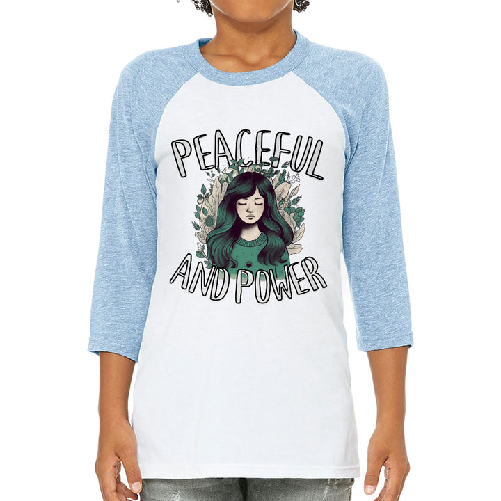 Power Kids' Baseball T-Shirt - Beautiful 3/4 Sleeve T-Shirt - Unique Baseball Tee