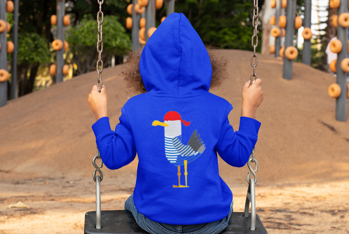 Bird Pirate Kids' Full-Zip Hoodie - Cool Hooded Sweatshirt - Printed Kids' Hoodie