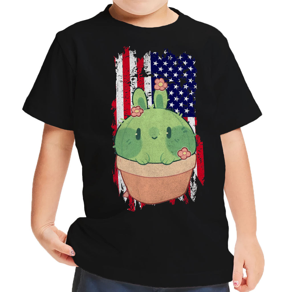 Little Cactus Toddler T-Shirt - Flag Kids' T-Shirt - Themed Tee Shirt for Toddler