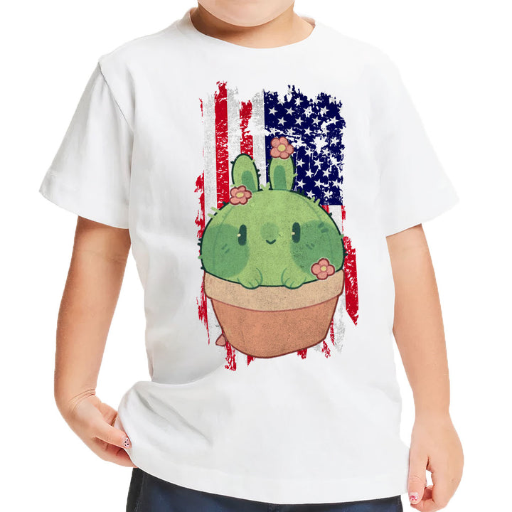 Little Cactus Toddler T-Shirt - Flag Kids' T-Shirt - Themed Tee Shirt for Toddler