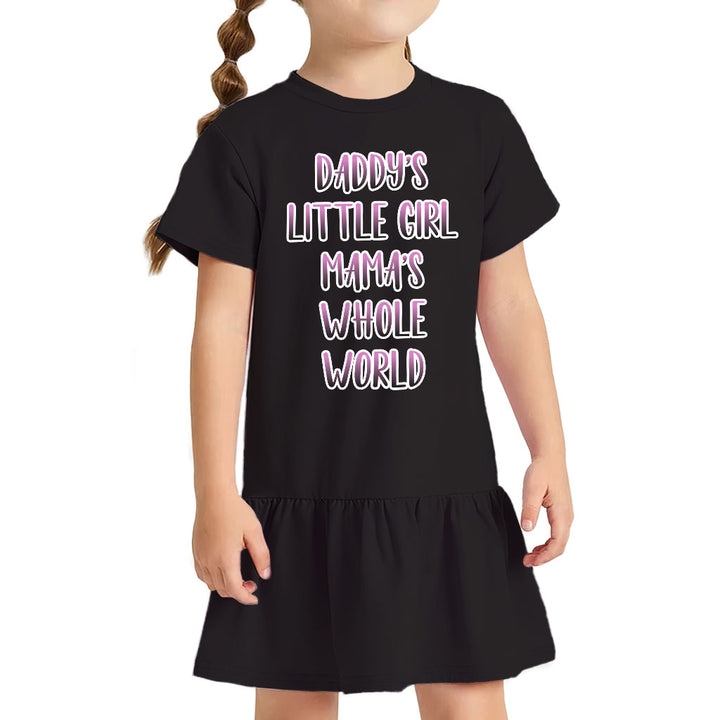 Daddy's Little Girl Toddler Rib Dress - Cute Girls' Dress - Printed Toddler Dress