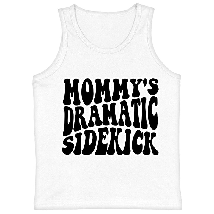 Mommy's Dramatic Sidekick Kids' Jersey Tank - Funny Design Sleeveless T-Shirt - Cool Design Kids' Tank Top