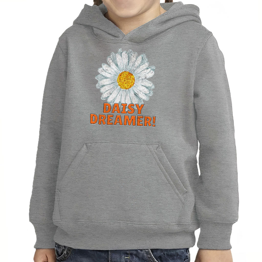 Daisy Dreamer Toddler Pullover Hoodie - Minimalistic Sponge Fleece Hoodie - Printed Hoodie for Kids