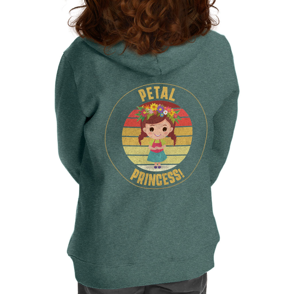 Petal Princess Toddler Full-Zip Hoodie - Cute Toddler Hoodie - Graphic Kids' Hoodie