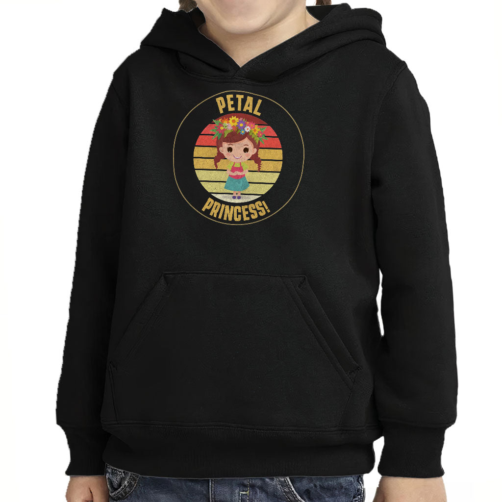 Petal Princess Toddler Pullover Hoodie - Cute Sponge Fleece Hoodie - Graphic Hoodie for Kids