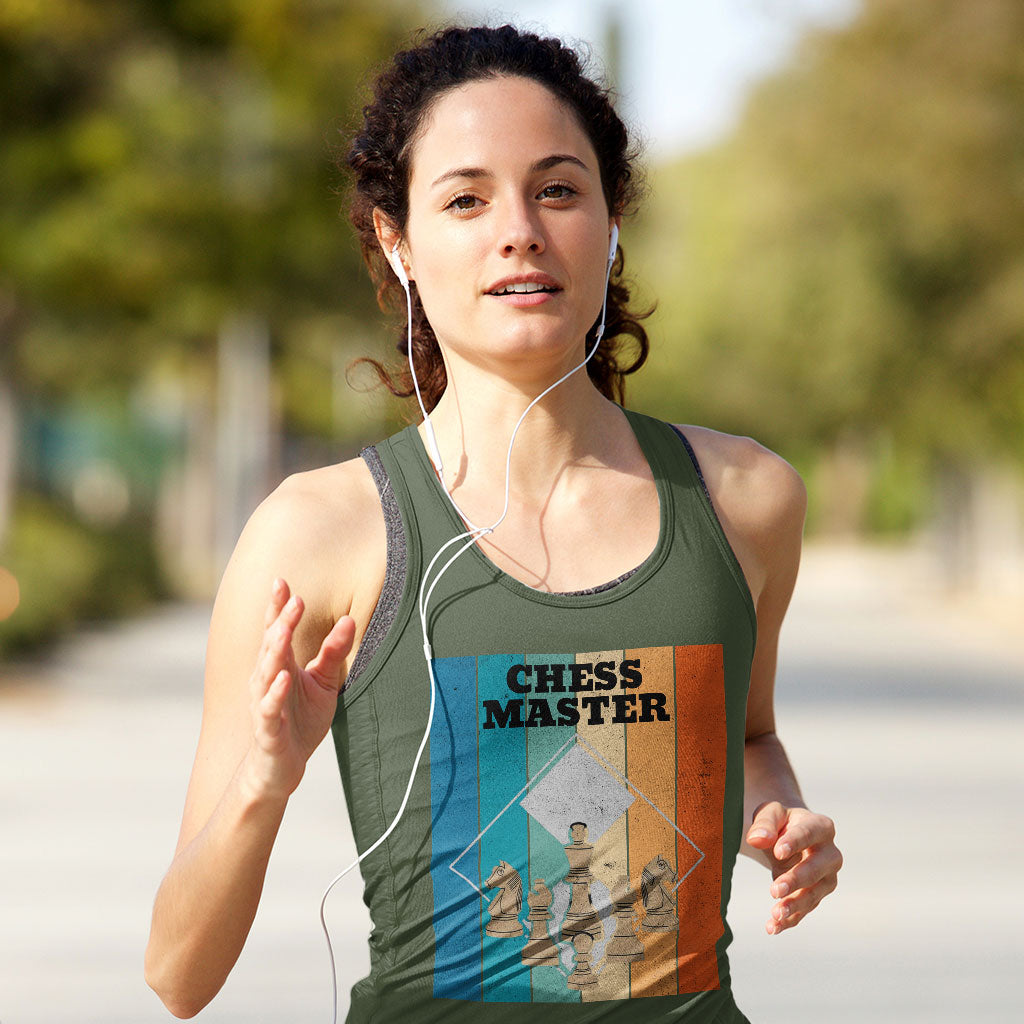 Chess Master Women's Racerback Tank - Board Game Tank Top - Art Workout Tank