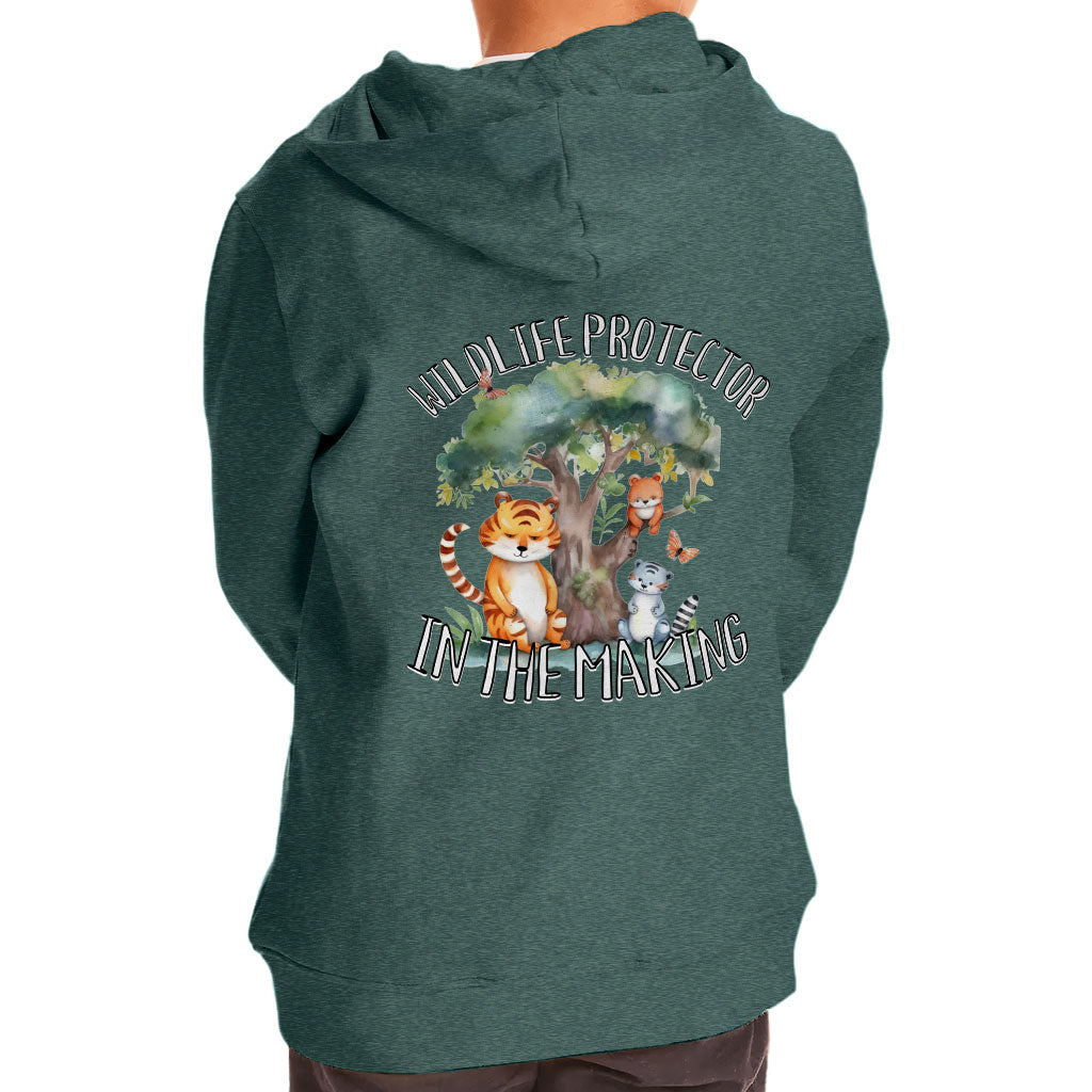 Wildlife Protector Toddler Full-Zip Hoodie - Animals Toddler Hoodie - Themed Kids' Hoodie