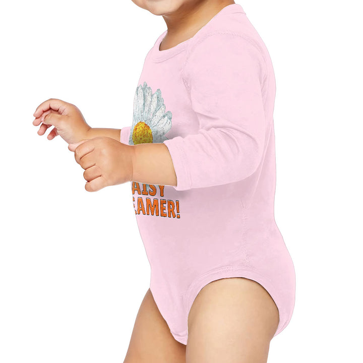 Daisy Dreamer Baby Long Sleeve Onesie - Minimalistic Baby Long Sleeve Bodysuit - Printed Baby One-Piece