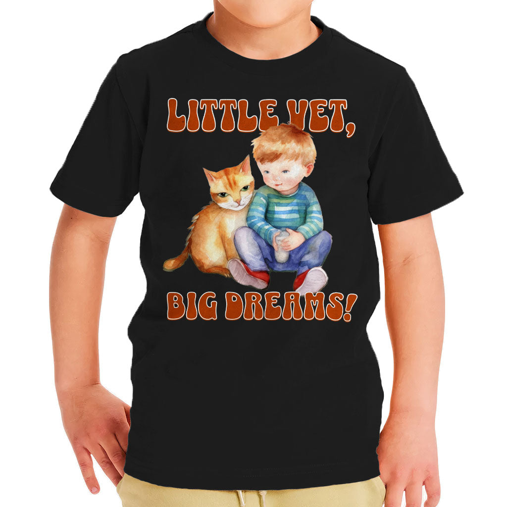 Little Vet Big Dream Toddler T-Shirt - Cat Kids' T-Shirt - Animal Lover Tee Shirt for Toddler