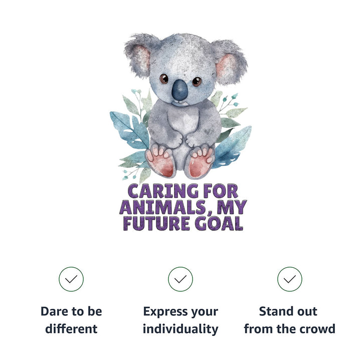 Caring for Animals Toddler Hooded Denim Jacket - Coala Jean Jacket - Cute Denim Jacket for Kids