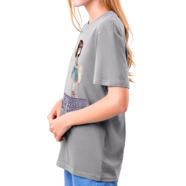 Introverted but Confident Kids' Classic Fit T-Shirt - Little Girl T-Shirt - Graphic Classic Fit Tee