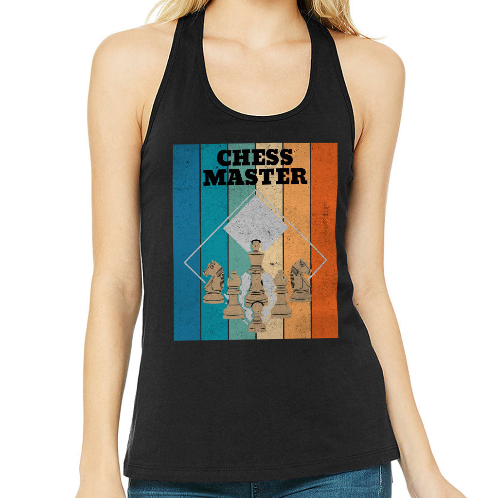 Chess Master Women's Racerback Tank - Board Game Tank Top - Art Workout Tank