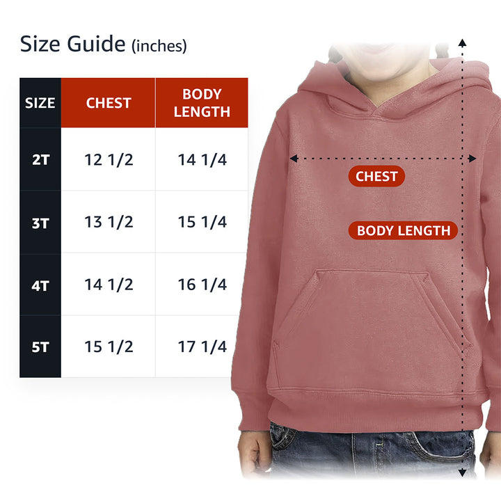 Little Cactus Toddler Pullover Hoodie - Flag Sponge Fleece Hoodie - Themed Hoodie for Kids