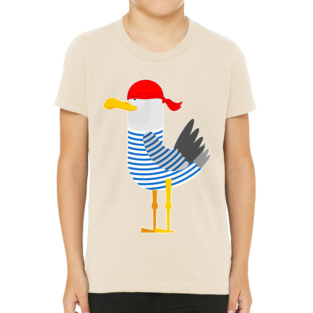 Bird Pirate Kids' T-Shirt - Cool T-Shirt - Printed Tee Shirt for Kids