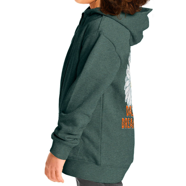 Daisy Dreamer Toddler Full-Zip Hoodie - Minimalistic Toddler Hoodie - Printed Kids' Hoodie