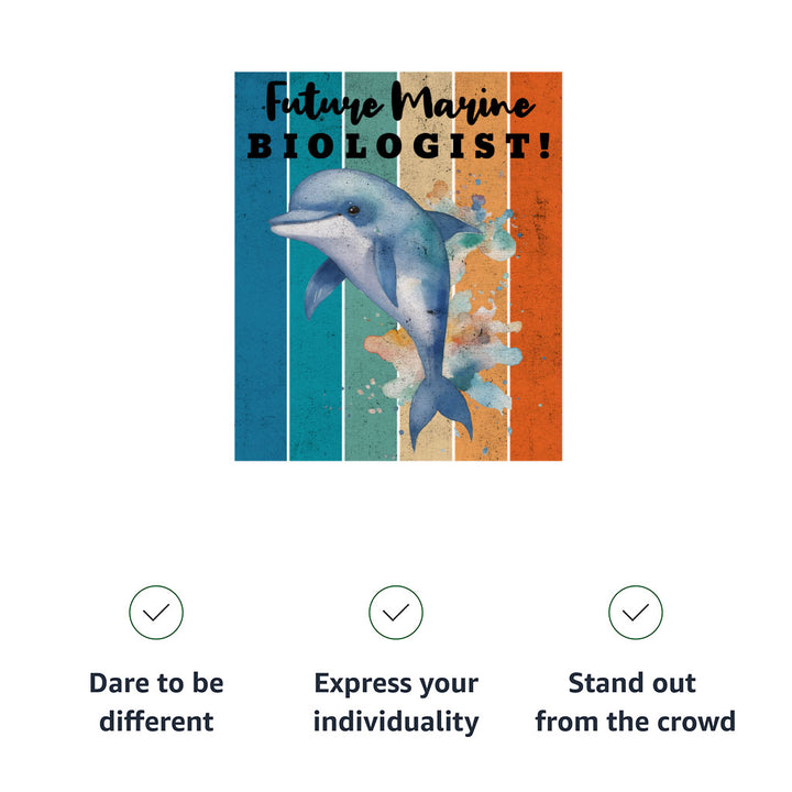 Future Marine Biologist Baby Jersey Onesie - Dolphin Baby Bodysuit - Printed Baby One-Piece