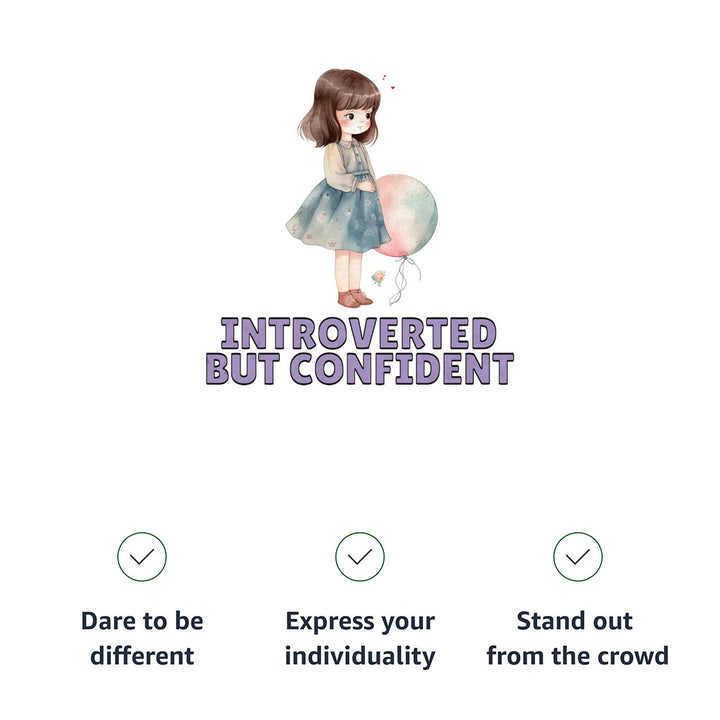 Introverted but Confident Kids' Jersey Tank - Little Girl Sleeveless T-Shirt - Graphic Kids' Tank Top