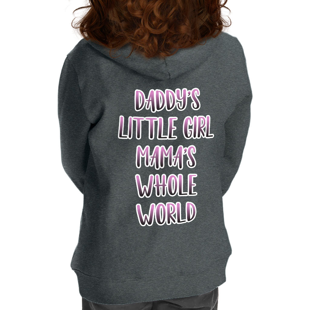 Daddy's Little Girl Toddler Full-Zip Hoodie - Cute Toddler Hoodie - Printed Kids' Hoodie