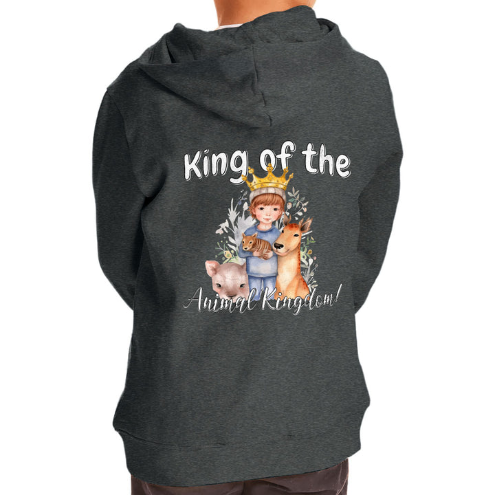 King Of the Animal Kingdom Toddler Full-Zip Hoodie - Cool Toddler Hoodie - Graphic Kids' Hoodie