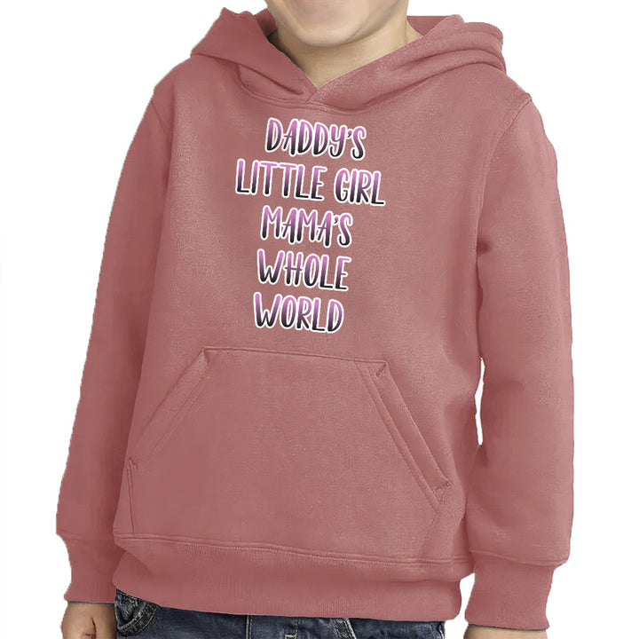 Daddy's Little Girl Toddler Pullover Hoodie - Cute Sponge Fleece Hoodie - Printed Hoodie for Kids