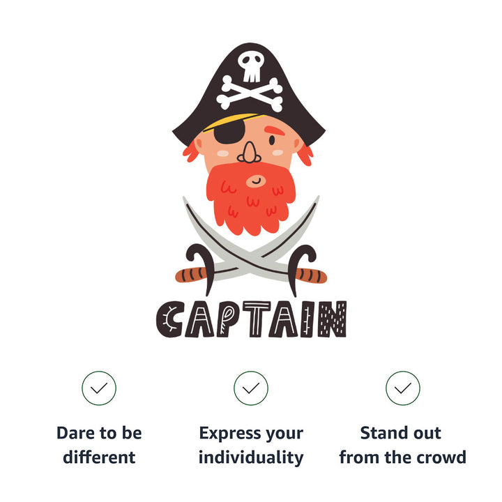 Captain Kids' Raglan Sweatshirt - Pirate Themed Sponge Fleece Sweatshirt - Cool Sweatshirt