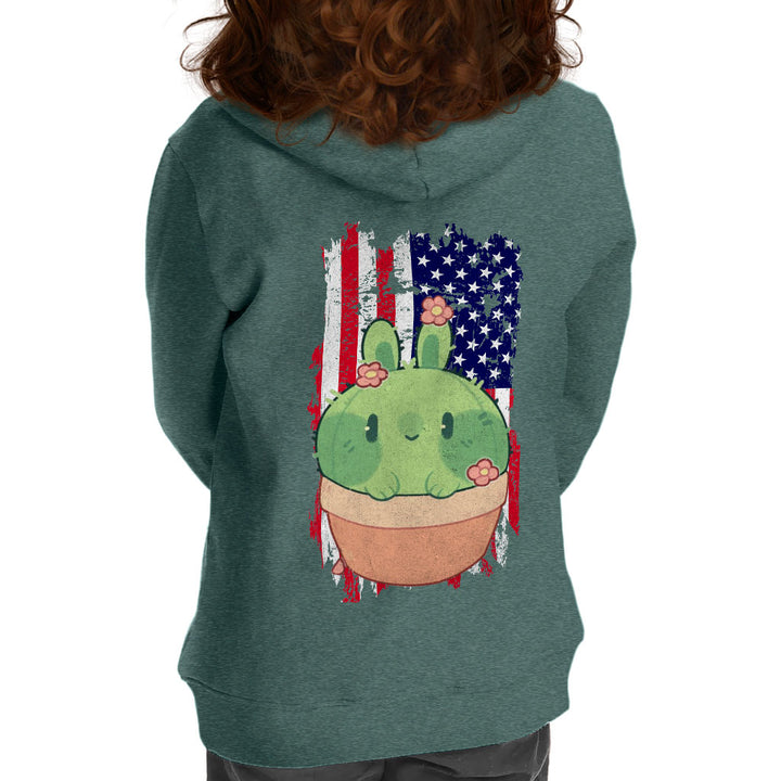 Little Cactus Toddler Full-Zip Hoodie - Flag Toddler Hoodie - Themed Kids' Hoodie