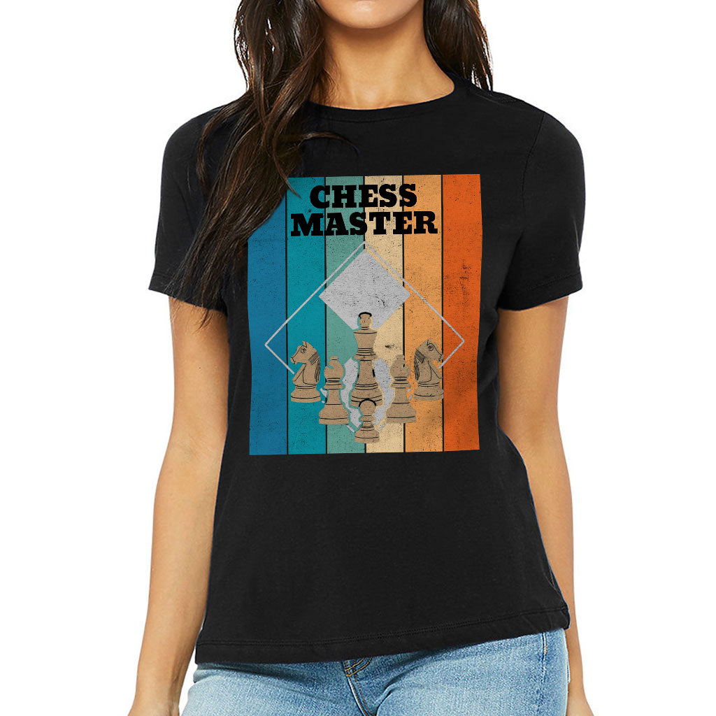 Chess Master Women's T-Shirt - Board Game T-Shirt - Art Relaxed Tee