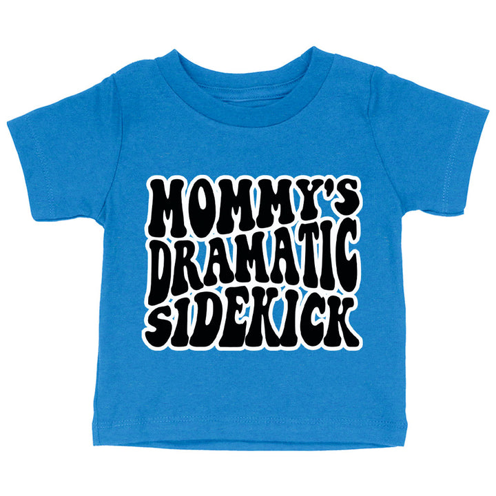 Mommy's Dramatic Sidekick Baby Jersey T-Shirt - Funny Design Baby T-Shirt - Cool Design T-Shirt for Babies