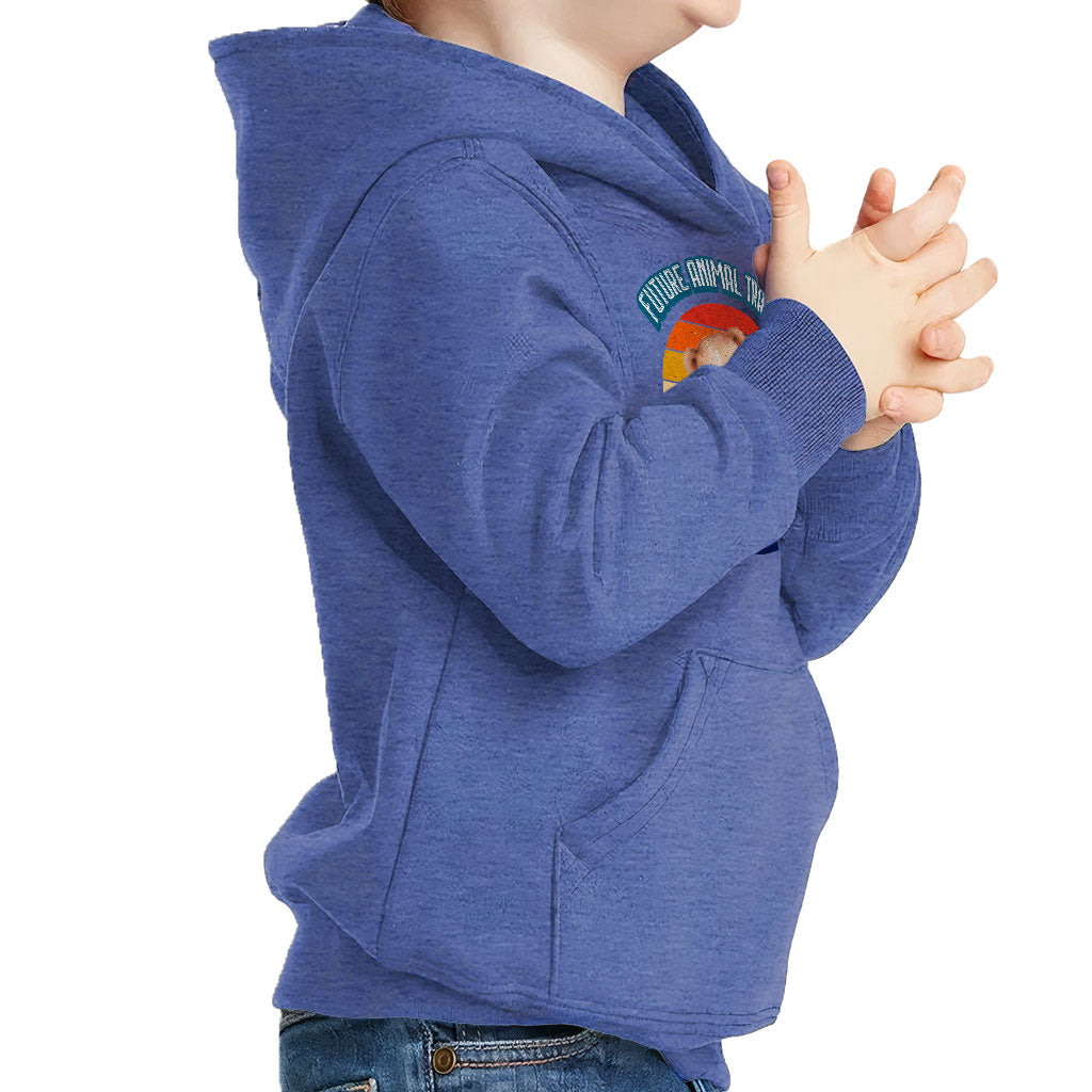 Future Animal Trainer Toddler Pullover Hoodie - Teddy Bear Sponge Fleece Hoodie - Printed Hoodie for Kids