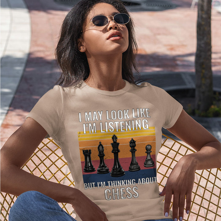 Chess Slim Fit T-Shirt - Bright Women's T-Shirt - Colorful Slim Fit Tee