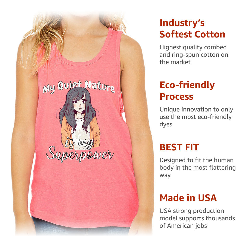 My Quiet Nature Kids' Jersey Tank - Beautiful Sleeveless T-Shirt - Unique Kids' Tank Top