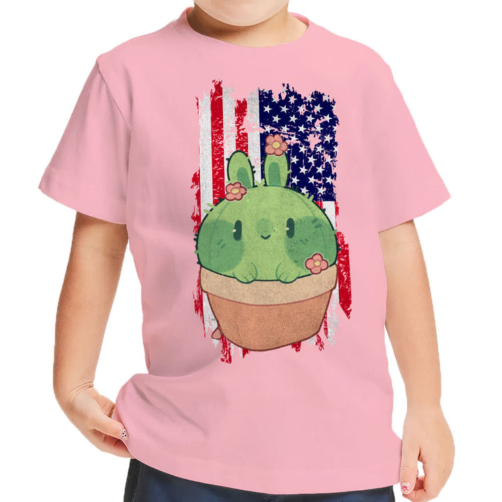 Little Cactus Toddler T-Shirt - Flag Kids' T-Shirt - Themed Tee Shirt for Toddler