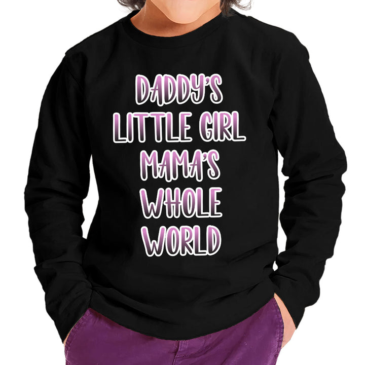 Daddy's Little Girl Toddler Long Sleeve T-Shirt - Cute Kids' T-Shirt - Printed Long Sleeve Tee