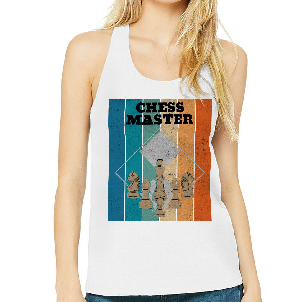 Chess Master Women's Racerback Tank - Board Game Tank Top - Art Workout Tank