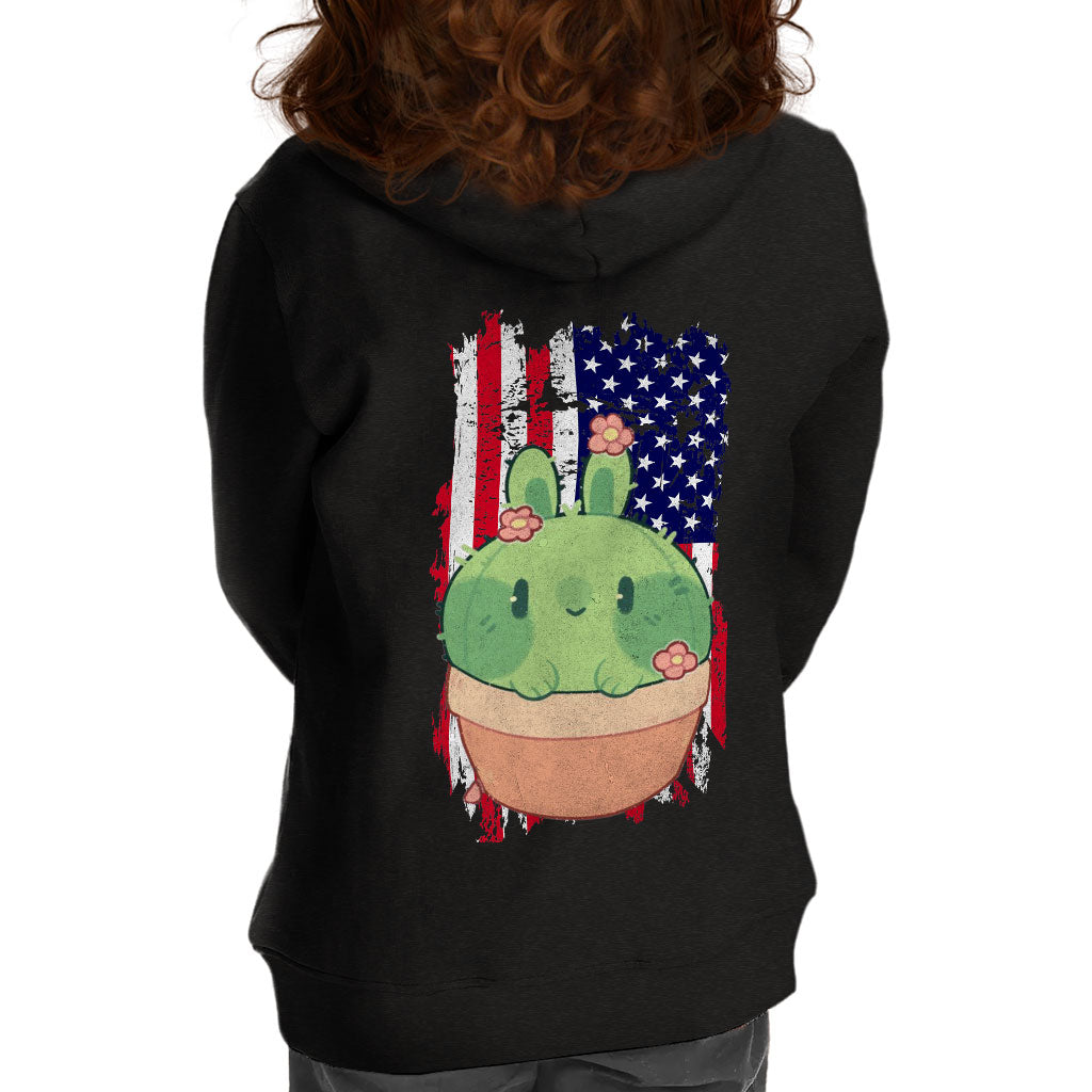 Little Cactus Toddler Full-Zip Hoodie - Flag Toddler Hoodie - Themed Kids' Hoodie