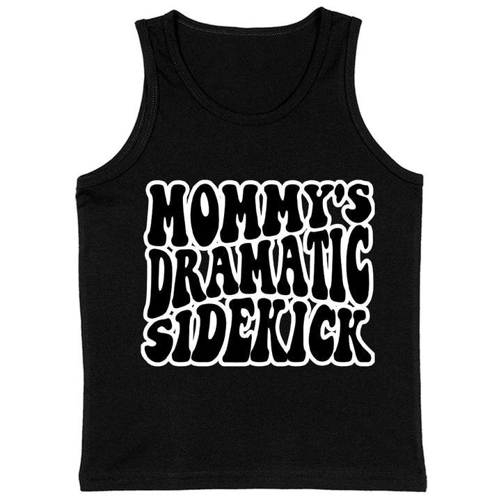 Mommy's Dramatic Sidekick Kids' Jersey Tank - Funny Design Sleeveless T-Shirt - Cool Design Kids' Tank Top