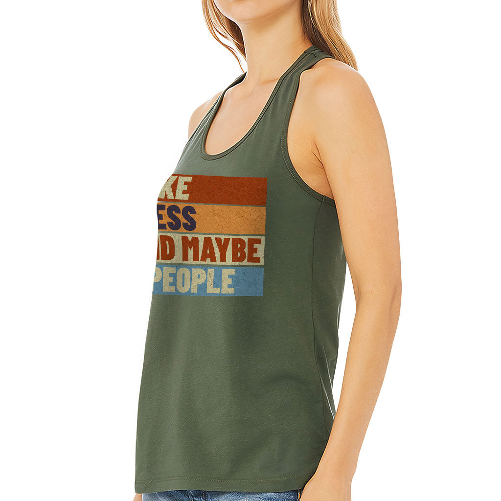 I Like Chess Women's Racerback Tank - Colorful Tank Top - Art Workout Tank