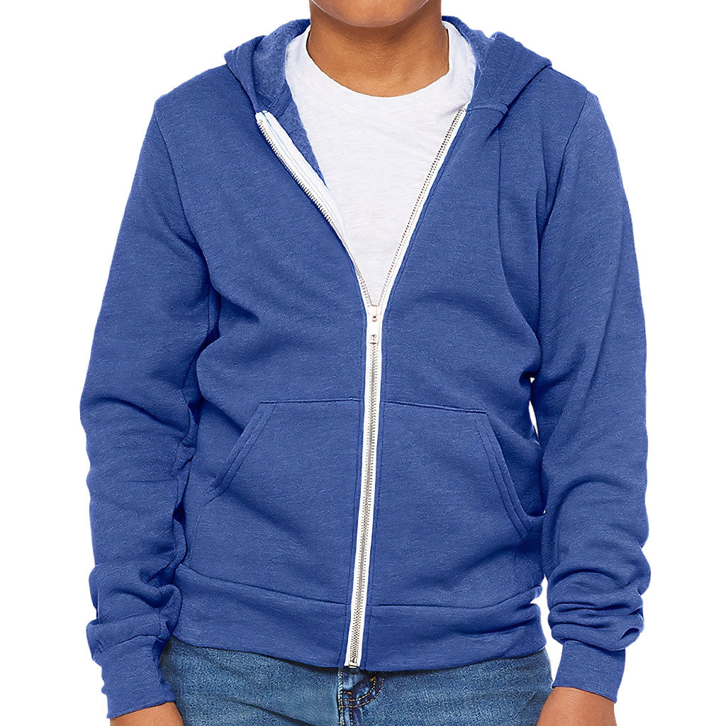 Sea Ship Themed Kids' Full-Zip Hoodie - Bird Hooded Sweatshirt - Printed Kids' Hoodie