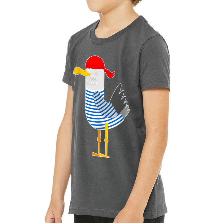 Bird Pirate Kids' T-Shirt - Cool T-Shirt - Printed Tee Shirt for Kids