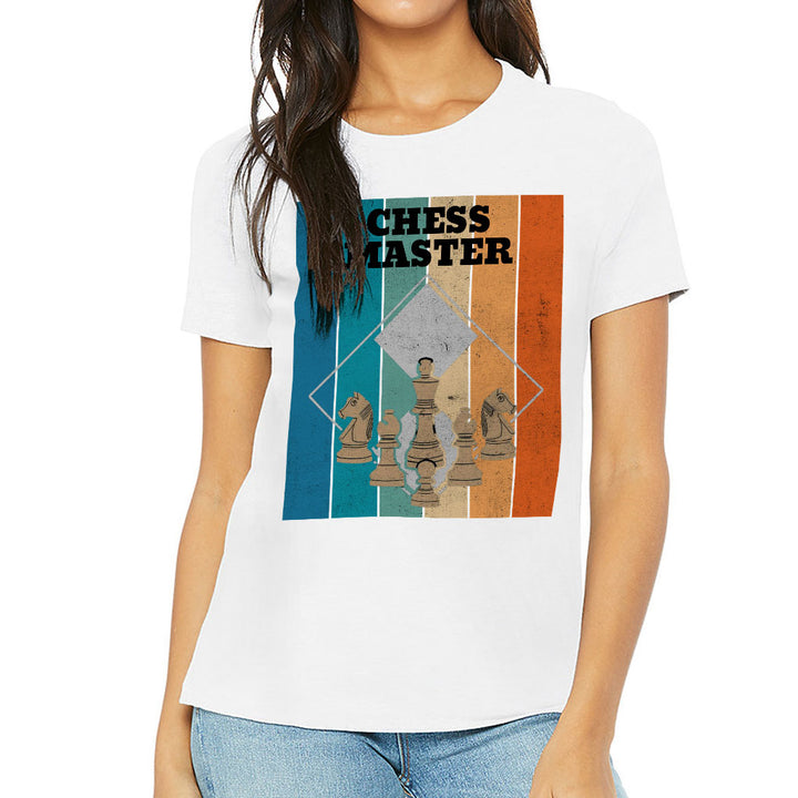 Chess Master Women's T-Shirt - Board Game T-Shirt - Art Relaxed Tee