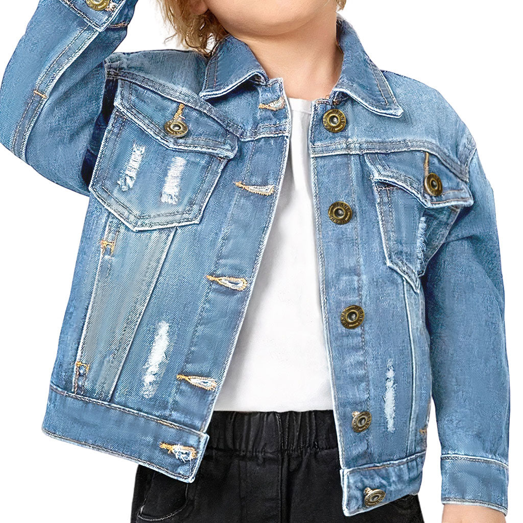 Wildlife Protector Toddler Denim Jacket - Animals Jean Jacket - Themed Denim Jacket for Kids