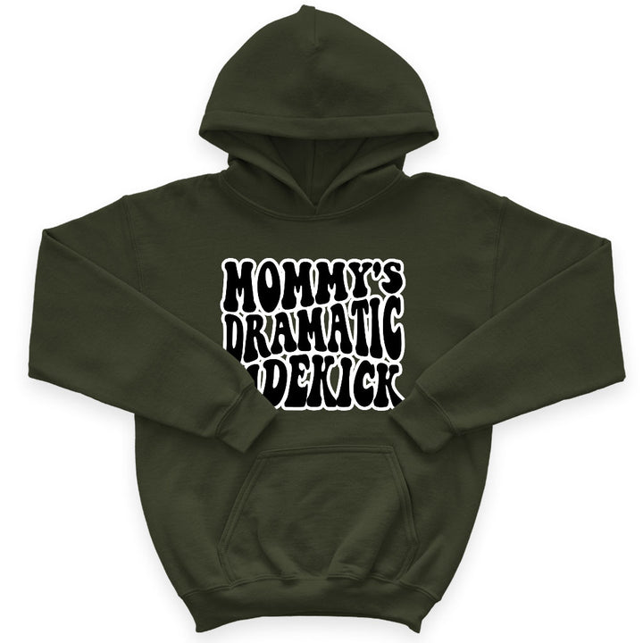 Mommy's Dramatic Sidekick Kids' Sponge Fleece Hoodie - Funny Design Kids' Hoodie - Cool Design Hoodie for Kids