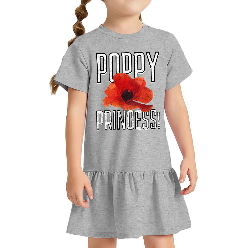 Poppy Princess Toddler Rib Dress - Cute Girls' Dress - Themed Toddler Dress