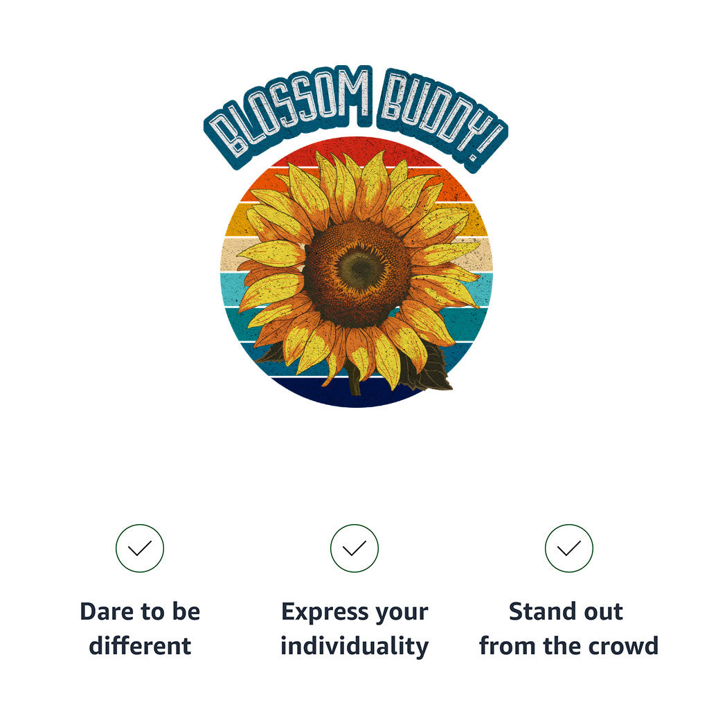 Blossom Buddy Toddler Long Sleeve T-Shirt - Flower Kids' T-Shirt - Plant Long Sleeve Tee