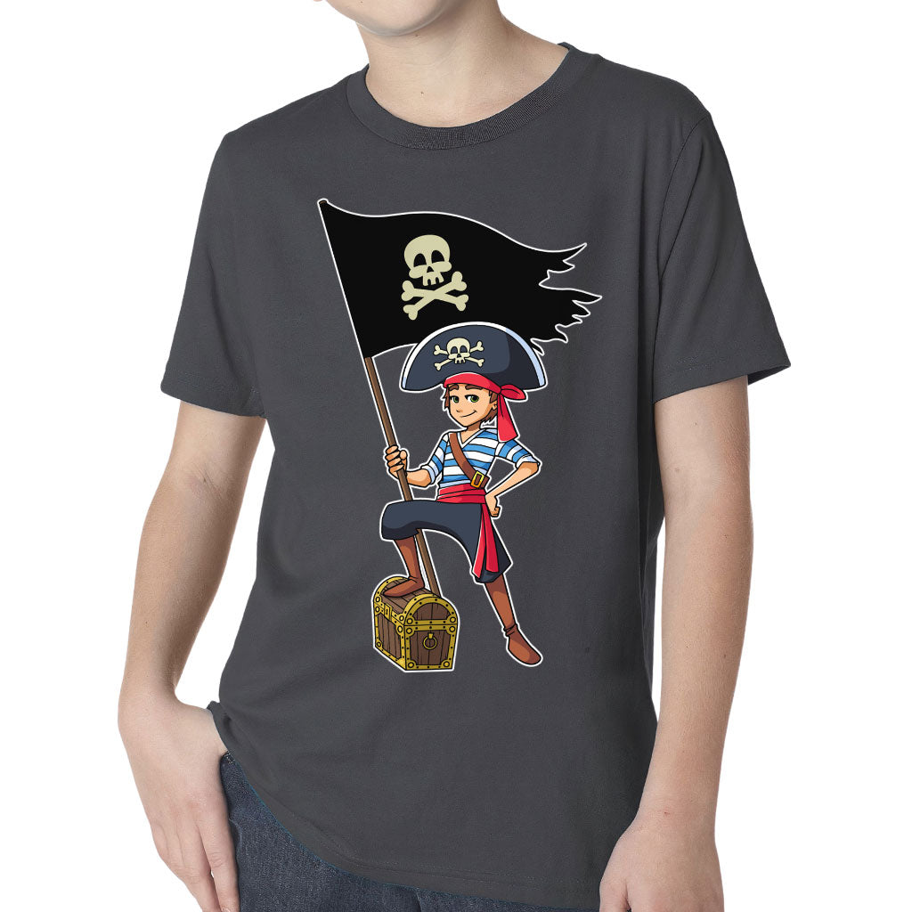 Cool Pirate Kids' Classic Fit T-Shirt - Sea Themed T-Shirt - Cartoon Classic Fit Tee